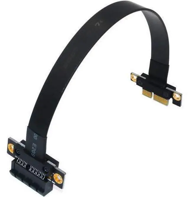 Main image of BQZYX Pci-e Extension Cable PCI-e riser Pci Express x1 Extension Cable with Gold-Plated Connector ,PCI-e PCI Express 36PIN 1X Expander Extension(180 Degree 20cm Extension Cord)
