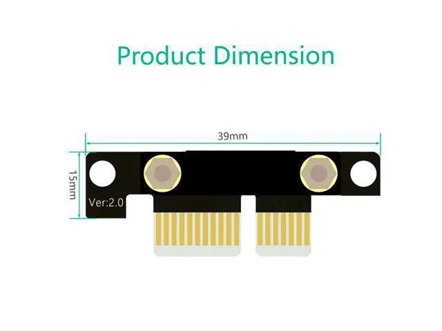 Alt view image 7 of 7 - BQZYX Pci-e Extension Cable PCI-e riser Pci Express x1 Extension Cable with Gold-Plated Connector ,PCI-e PCI Express 36PIN 1X Expander Extension(180 Degree 20cm Extension Cord)