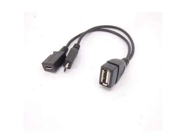 Alt view image 2 of 5 - Micro USB Male To USB Female Host OTG Cable USB Power Y Cable for Cell phone TABLET