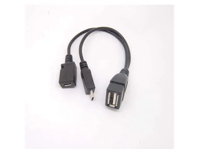 Alt view image 3 of 5 - Micro USB Male To USB Female Host OTG Cable USB Power Y Cable for Cell phone TABLET