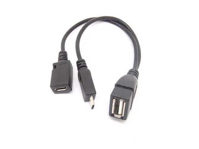 Alt view image 4 of 5 - Micro USB Male To USB Female Host OTG Cable USB Power Y Cable for Cell phone TABLET