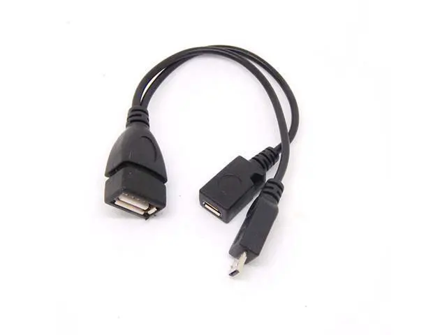 Alt view image 5 of 5 - Micro USB Male To USB Female Host OTG Cable USB Power Y Cable for Cell phone TABLET
