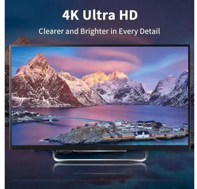Alt view image 5 of 7 - Mini DisplayPort to HDMI Adapter 4K Mini DP to HDMI Adapter Male to Female Mini Display Port to HDMI Converter Gold Plated Adapter for MacBook Microsoft Surface Pro 2pack