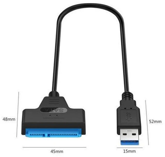 Alt view image 6 of 7 - Professional SATA to USB 3.0 Cable Adapter 2.5 inch SSD Hard Drive Expanding Connector
