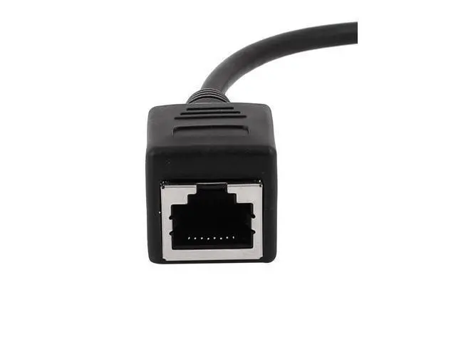 Alt view image 2 of 3 - Global Bargains 2pcs 30cm Ethernet Lan Male to Female Network Cable RJ45 Extension Extender Cord