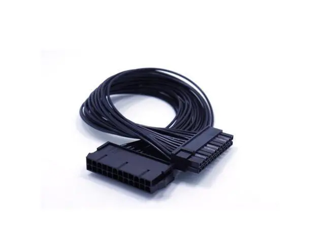 Alt view image 3 of 3 - 18AWG ATX 24(20+4)Pin Female Motherboard PSU Power Supply Male To Female 24Pin PSU Extension Cable Mainboard Adaptor 32CM