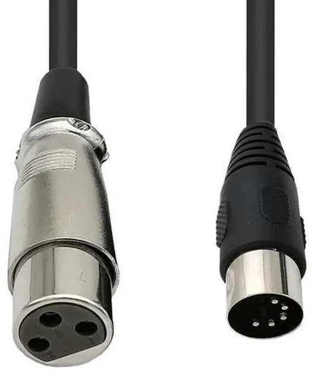 Main image of MIDI to XLR Adapter Cable DIN 5 Pin Male to XLR 3 Pin Audio Cable for Match Music Instruments with MIDI or XLR Connector