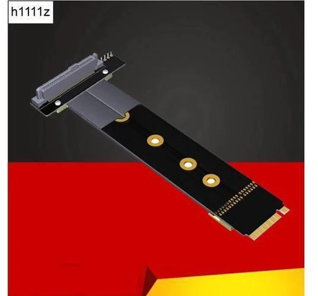 Main image of Riser Cable 20cm SFF-8639 U.2 to NGFF M.2 Key M Extension Cable Flexible Cable Riser Card Extension Port Adapter for U2 NVME SSD