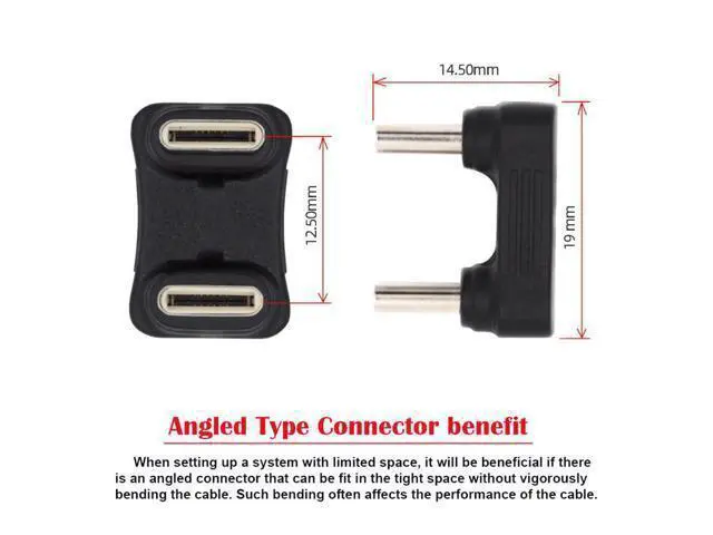 Alt view image 3 of 3 - USB-C Type C Male to Male Adapter for Power Bank & Phone & Laptop 480Mbps Coupler Extender Power Data Adapter