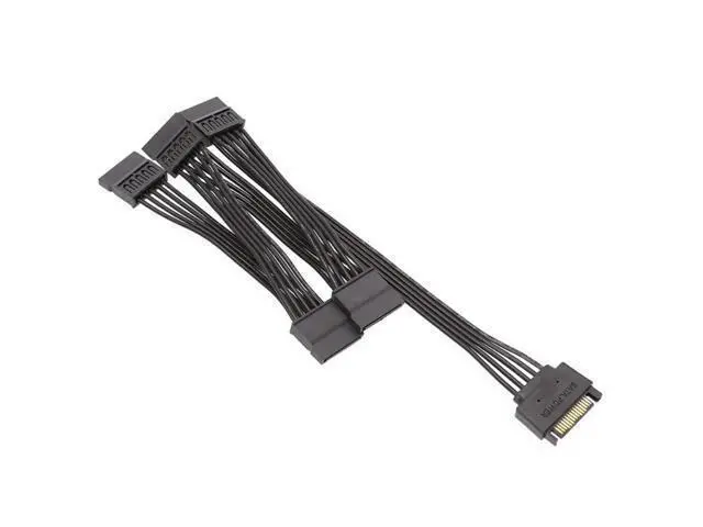 Alt view image 3 of 3 - 15 Pin SATA Power Extension Hard Drive Cable 1 Male To 5 Female Splitter Adapter Hard Disk Expansion Cable (60CM)