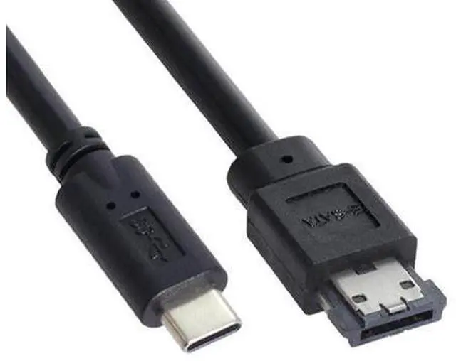 Alt view image 2 of 3 - USB-C Type-C to Power Over eSATA DC5V Adapter USB3.0 to HDD/SSD/ODD eSATAp Converter