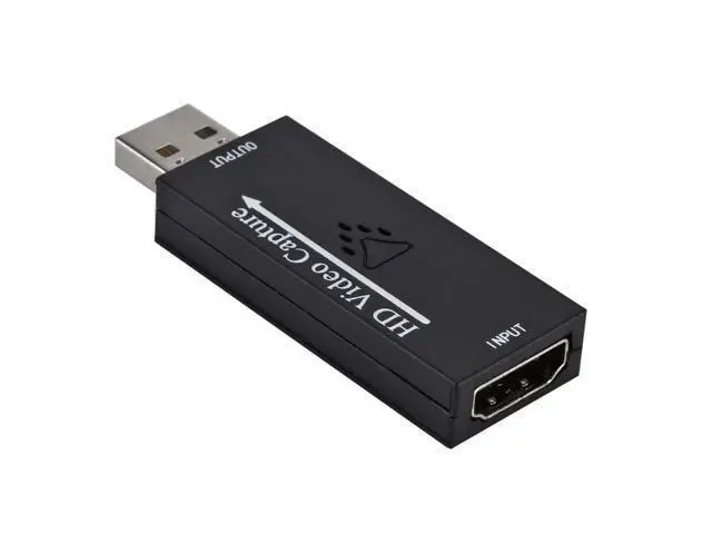 Alt view image 2 of 7 - Audio Video Capture Cards HD to USB 2.0 1080p 30fps Record Directly to Computer for Live Broadcasting Gaming Teaching Video Conference - Black
