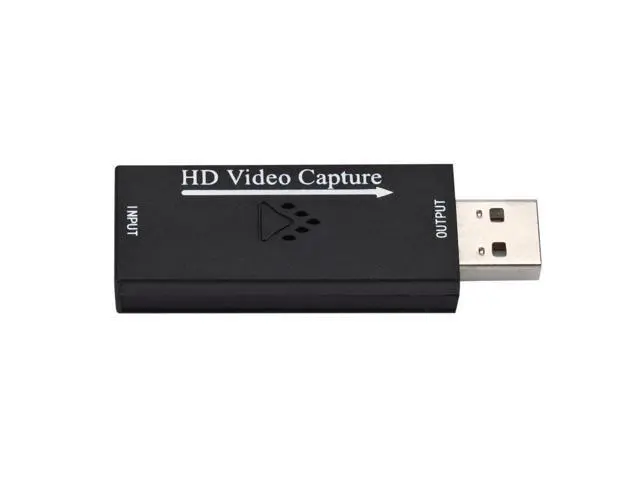 Alt view image 3 of 7 - Audio Video Capture Cards HD to USB 2.0 1080p 30fps Record Directly to Computer for Live Broadcasting Gaming Teaching Video Conference - Black