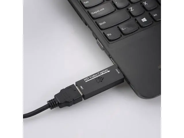 Alt view image 4 of 7 - Audio Video Capture Cards HD to USB 2.0 1080p 30fps Record Directly to Computer for Live Broadcasting Gaming Teaching Video Conference - Black