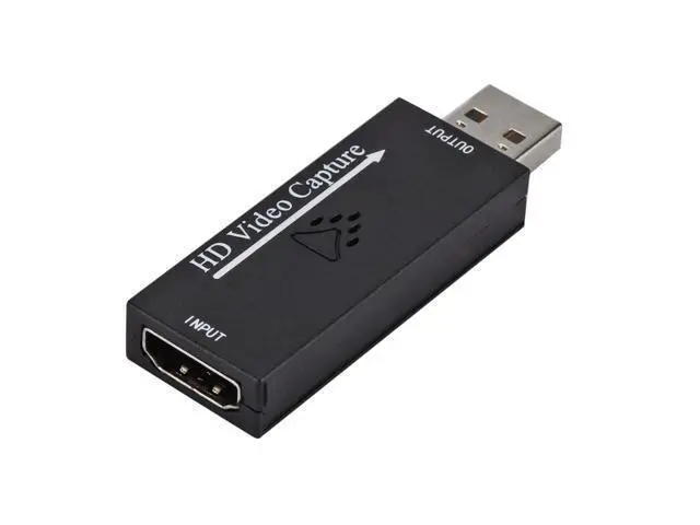 Alt view image 6 of 7 - Audio Video Capture Cards HD to USB 2.0 1080p 30fps Record Directly to Computer for Live Broadcasting Gaming Teaching Video Conference - Black