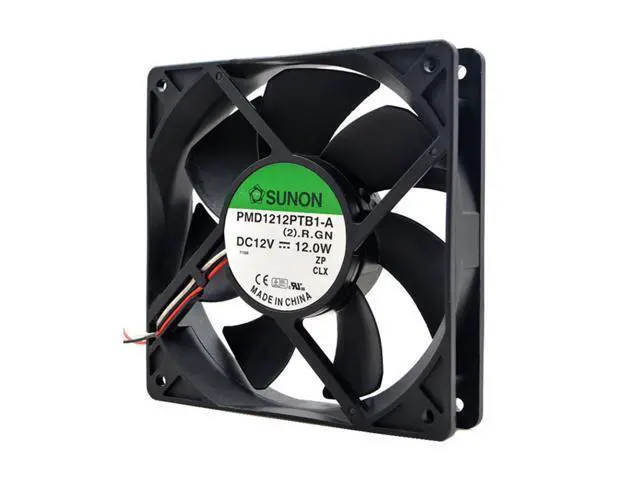 Alt view image 3 of 3 - 1pcs PMD1212PTB1-A (2).F.GN 12025 120mm 120*120*25mm 12V 12.0W 3pin 150CFM Case cooling Fan for SUNON