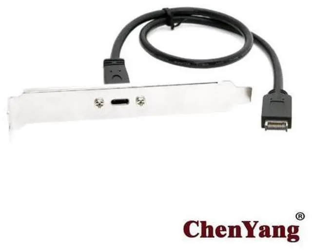 Main image of USB-C Type-C Female to USB 3.1 Front Panel Header Extension Cable 40cm with Panel Mount Screw