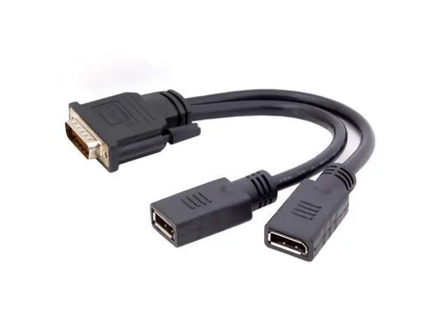 Alt view image 3 of 3 - Dpisplayport DP Dual to DMS-59Pin Cable DMS-59Pin Male to Dual DP Displayport Female Splitter Cord for PC Graphics Card