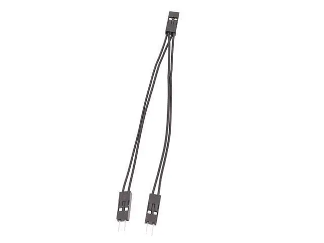 Alt view image 3 of 3 - 10cm Motherboard switch Power SW/ RESET SW/ HDD LED /POWER LED 1 to 2 double Adapter Cable