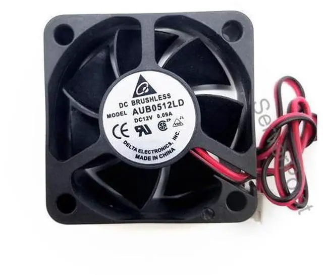 Main image of authentic AUB0512LD DC 12V 0.09A connector 50mm server cooling fan 50x50x20mm
