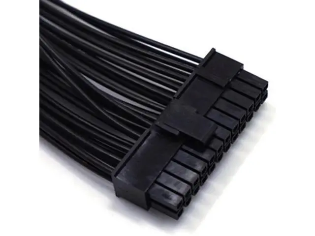 Alt view image 5 of 5 - 24Pin Dual PSU Power Extension Cable PC Three Power Supply Synchronization Cable Connector 12.6 Inches / 32cm