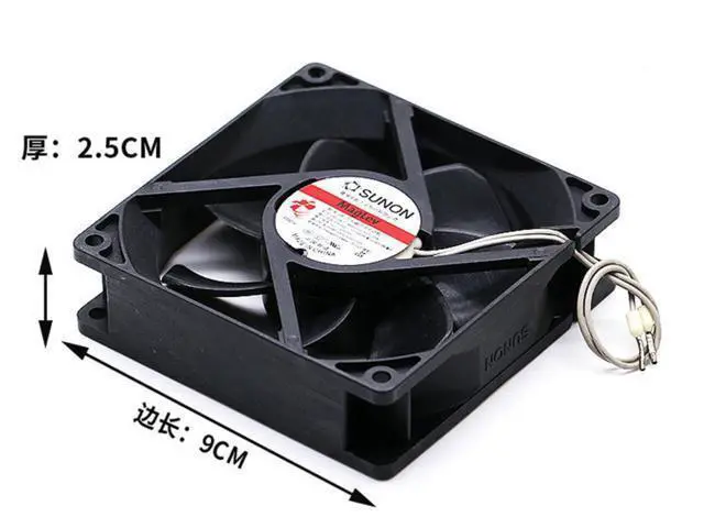 Alt view image 3 of 3 - 1pcs For SUNON 90mm MA1092-HVL GN Coolingfan 9225 115V 3.6W AC axial flow cabinet cooling fan