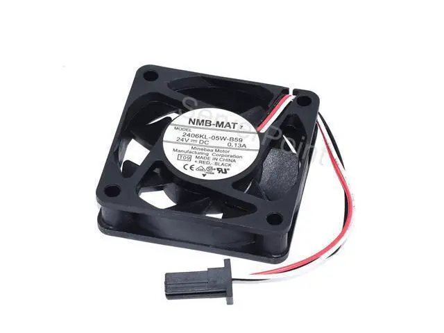 Alt view image 3 of 4 - Genuine 2406KL-05W-B59 DC24V 0.13A 60*60*15mm Three Wires Square Cooling Fan