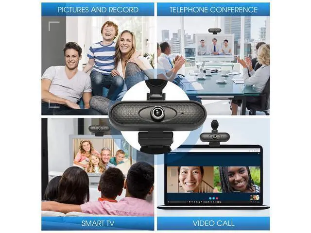 Alt view image 5 of 6 - Full HD 1080P Webcam USB Pc Computer Camera with Microphone Driver-free Video Webcam for Online Teaching Live Broadcast