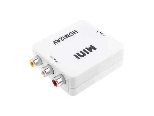 Alt view image 4 of 6 - Portable HDMI to AV Video Converter with 1080P Conversion Head Support Computer Connected TV Projector with Audio