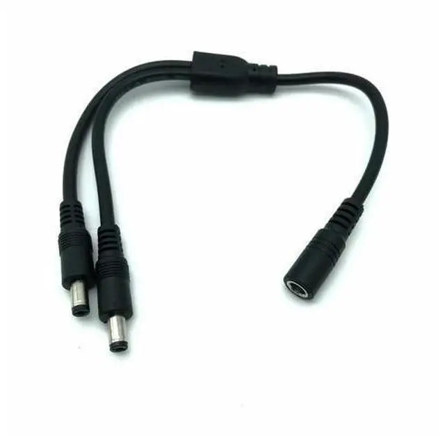 Main image of FOR All Copper DC Power Plug 1 Male To 2 Female Cable Splitter 5.5 x 2.5mm Adapter 2.1MM 30cm 70cm 5A Laptop power cord