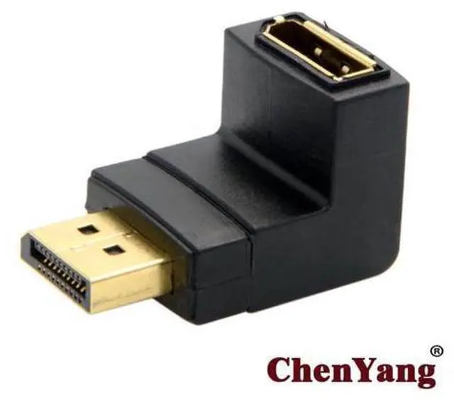 Main image of Down Angled 90 Degree DisplayPort Male to Female Extension Adapter