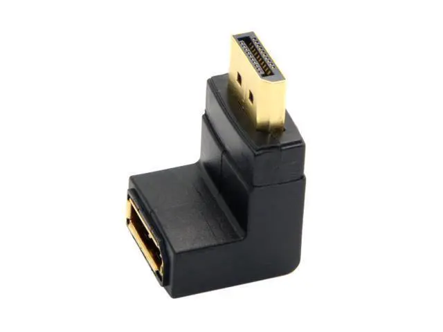 Alt view image 2 of 3 - Down Angled 90 Degree DisplayPort Male to Female Extension Adapter