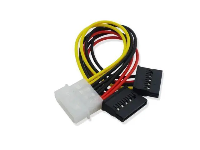 Alt view image 5 of 6 - 4Pin IDE M-olex To 2 Serial ATA SATA Y Splitter Hard Drive Power Supply Cable for Adding SATA Drives for Bitcoin Miner Mining(2 pcs)
