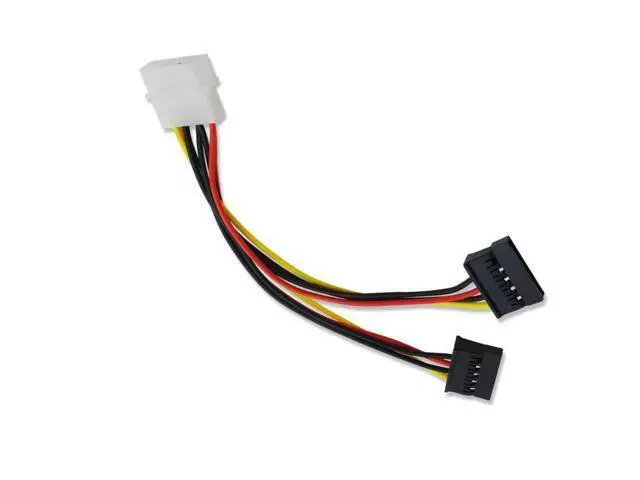 Alt view image 6 of 6 - 4Pin IDE M-olex To 2 Serial ATA SATA Y Splitter Hard Drive Power Supply Cable for Adding SATA Drives for Bitcoin Miner Mining(2 pcs)