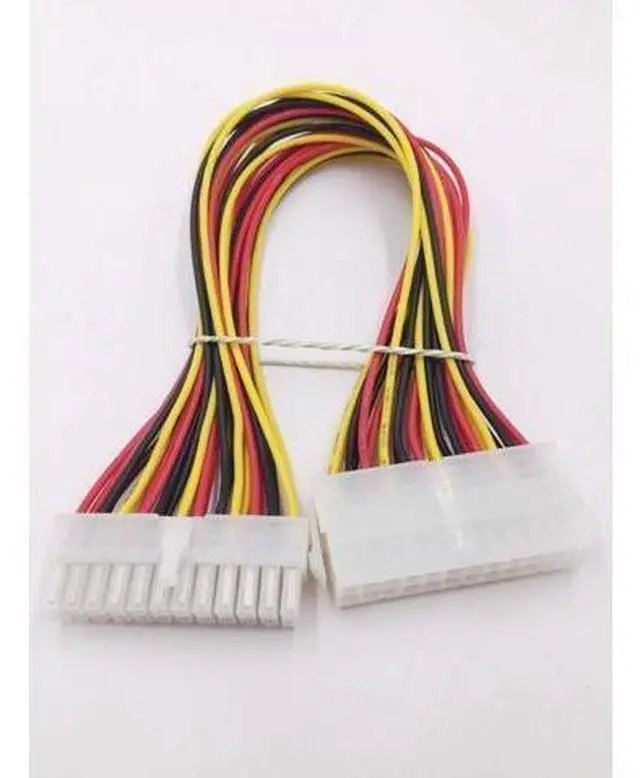 Main image of 30cm 24Pin Power Supply Cable 20+4Pin Motherboard Adapter Extension Cables Cord Extended Line 18AWG for PC Computer Desktop NEW