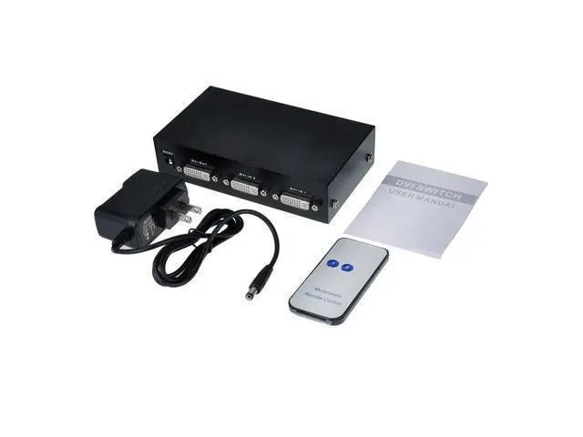 Alt view image 7 of 7 - Iseebiz DVI Switch Box, 2 in 1 Out DVI Selector for PC Laptop DVR Projector HDTV DVI Port Devices, Support 1920x1440, 165Mhz Bandwidth