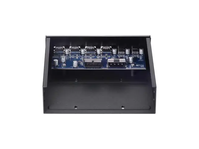 Alt view image 6 of 7 - 5.25" Front Bay USB HUB 2-Port USB 3.1 & 4-Port USB 3.0 High Speed 5Gbps USB Hub Front Panel Computer Case Optical Drive Bay Converter Hub