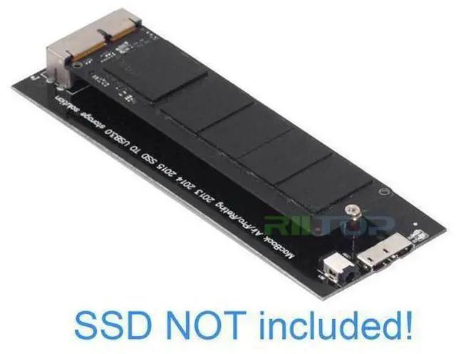 Alt view image 3 of 7 - USB 3.0 SSD Enclosure for 2013 2014 2015 Apple MacBook Air Pro Retina SSD Adapter with Cable, USB External Reader for (2013-2017 Year) A1465 A1466 A1398 A1502 SSD (12+16 pin)