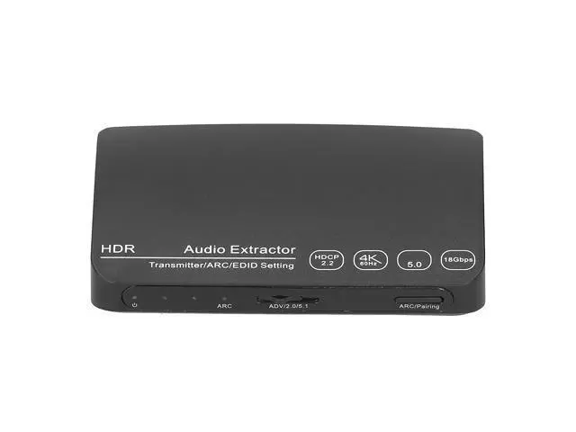 Alt view image 5 of 7 - HDMI Splitter, HDMI Audio Extractor Switch, Bluetooth 5.0/4K/60HZ Analog Stereo R/L Audio Extractor Compatible with Dolby HD/DTS HD/Dolby Atoms/Dolby AC3/DTS/LPCM (HDCN0052M1)