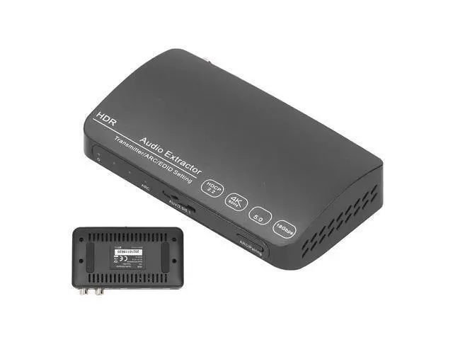 Alt view image 6 of 7 - HDMI Splitter, HDMI Audio Extractor Switch, Bluetooth 5.0/4K/60HZ Analog Stereo R/L Audio Extractor Compatible with Dolby HD/DTS HD/Dolby Atoms/Dolby AC3/DTS/LPCM (HDCN0052M1)