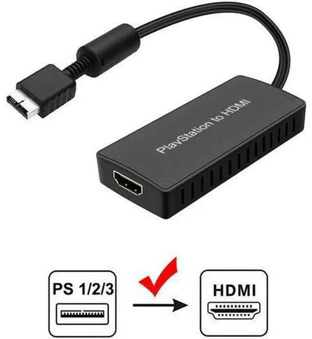 Main image of PS2 To HDMI, PS2 HDMI Cable, PS2 To HDMI Converter Support 1080P/720P, Composite To HDMI Works for PS1/2, HD Link Cable for PS2. PS1 To HDMI Cable, PS2 To HDMI Cable.