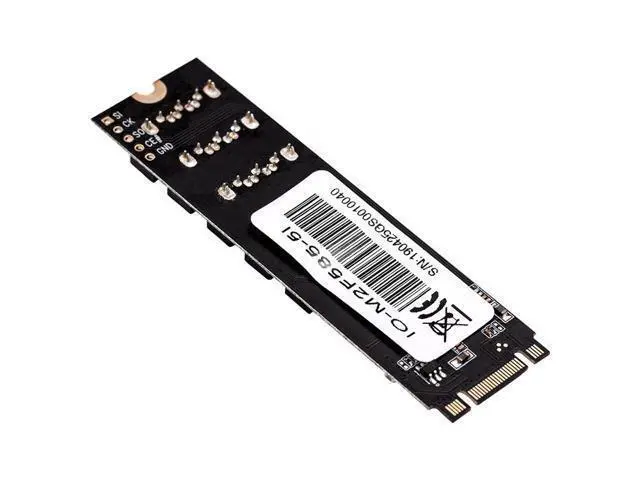 Alt view image 5 of 6 - M.2 to SATA Adapter SATA Port Multiplier M.2 to 5 Ports SATA3 6Gb SSD Adapter SATAIII Cable Support UEFI PCIe Gen3x2 JMB585 Chip