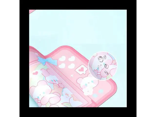 Alt view image 5 of 6 - Pink Mouse Pad Large Gaming Mouse Pad, Waterproof Easy Clean,Non-Slip Base Long Office Desk Mat for Office Gaming