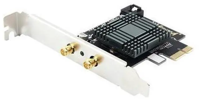 Alt view image 2 of 3 - Dual Band 2100Mbps Desktop Wireless PCI-E WiFi 9260NGW bluetooth 5.0 Adapter 802.11ac 2.4G/5G MU-MIMO For Windows 10 6DB Antenna