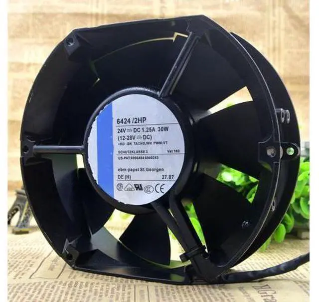 Main image of 6424 /2HP 24V 30W 1.25A PWM speed regulating 4 -wire inverter fan