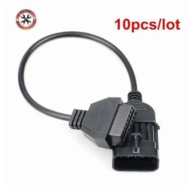 Main image of 10pcs/Lot est O-pel 10Pin Extension Cable to OBD2 16Pin Female Diagnostic Connector for Opel 10 Pin Works OP COM