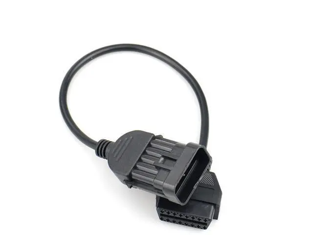 Alt view image 2 of 6 - 10pcs/Lot est O-pel 10Pin Extension Cable to OBD2 16Pin Female Diagnostic Connector for Opel 10 Pin Works OP COM