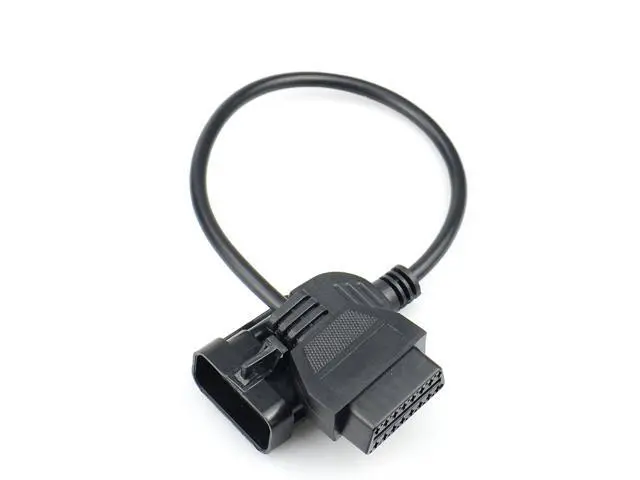 Alt view image 6 of 6 - 10pcs/Lot est O-pel 10Pin Extension Cable to OBD2 16Pin Female Diagnostic Connector for Opel 10 Pin Works OP COM