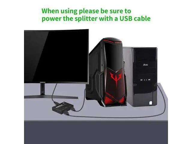Alt view image 2 of 5 - switch displayport Switch splitter 8K Displayport 1.4 Bi-direction DP Switch Selector box 1X2 DP 2X1 4K@120Hz 8K@30Hz