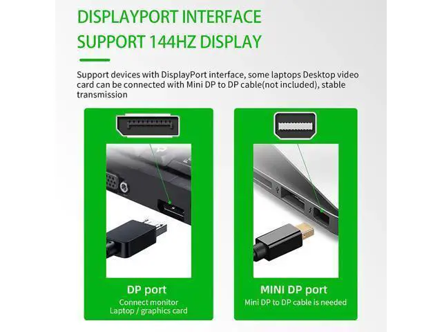 Alt view image 3 of 5 - switch displayport Switch splitter 8K Displayport 1.4 Bi-direction DP Switch Selector box 1X2 DP 2X1 4K@120Hz 8K@30Hz